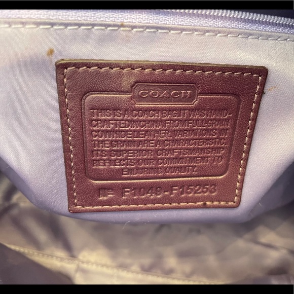 Coach Patent Plum Purple Bucket Handbag - Picture 10 of 11